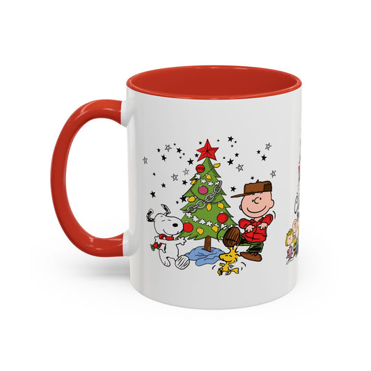 Peanuts Holiday Accent Coffee Mug (11 oz)/ Charlie Brown/ Snoopy