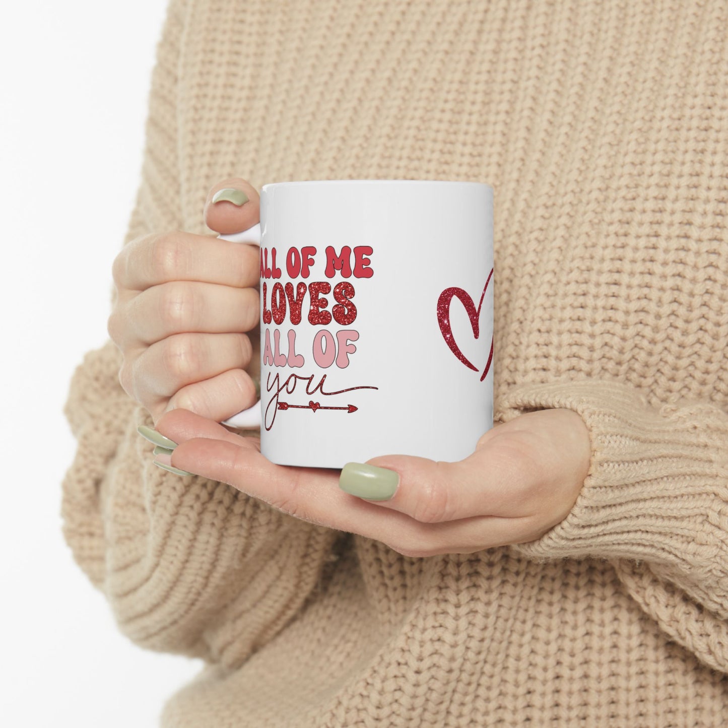 Valentine's Day Ceramic Mug, (11oz, 15oz)/Valentine's Coffee Mug