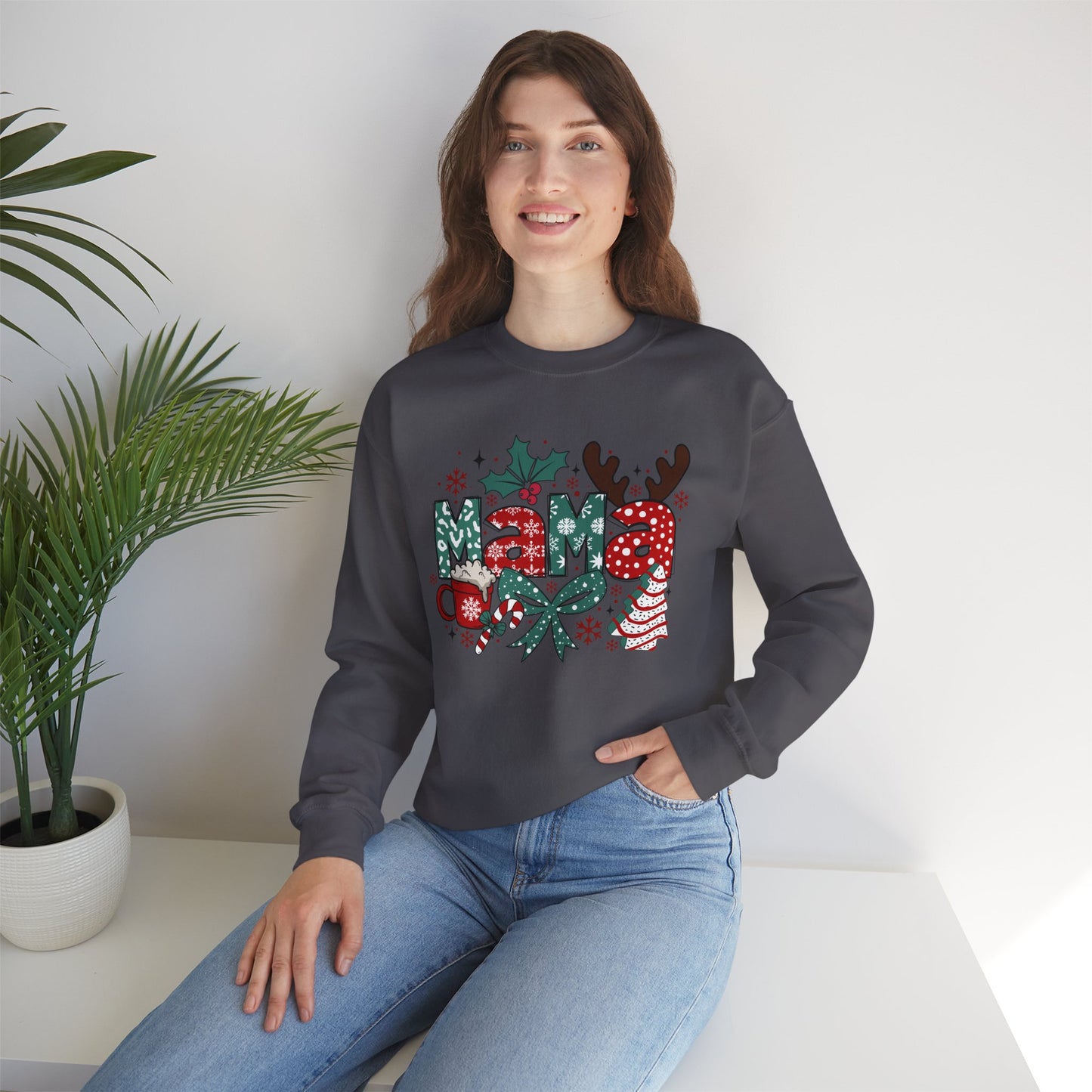 Mama Christmas Unisex Crewneck Sweatshirt