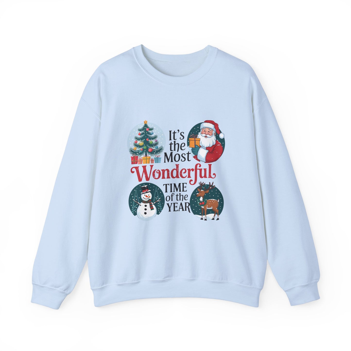 Retro Christmas Unisex Heavy Blend™ Crewneck Sweatshirt