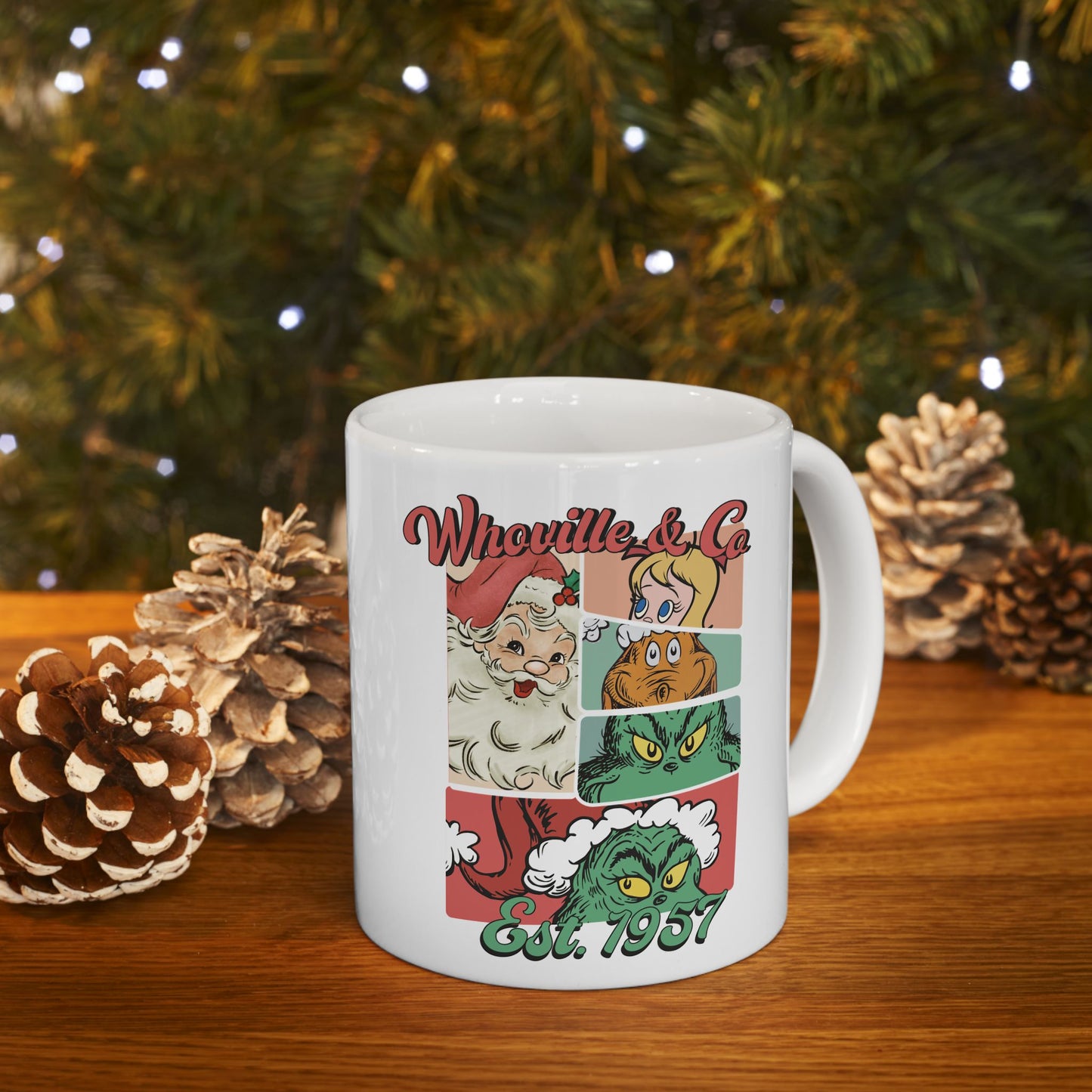 Retro Whoville Ceramic Mug, (11oz)/ Christmas Movie Mug