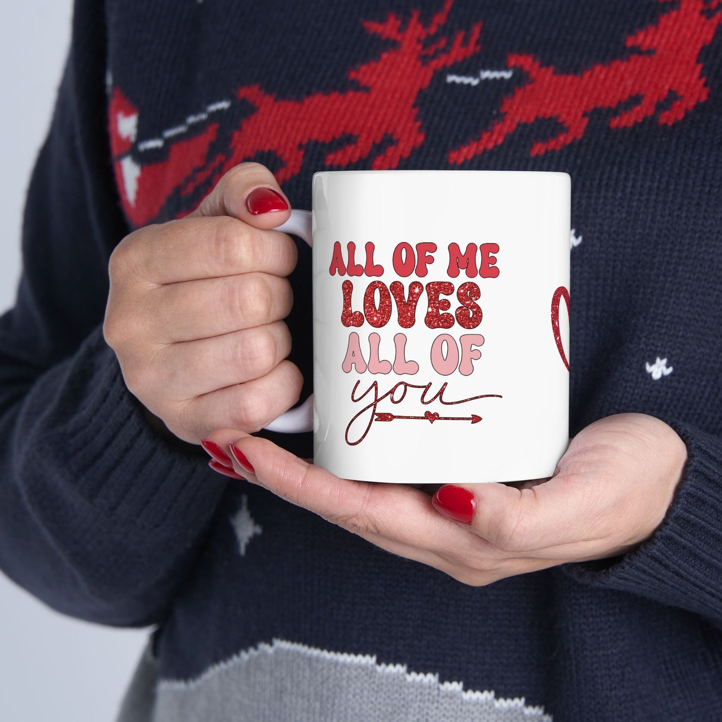 Valentine's Day Ceramic Mug, (11oz, 15oz)/Valentine's Coffee Mug