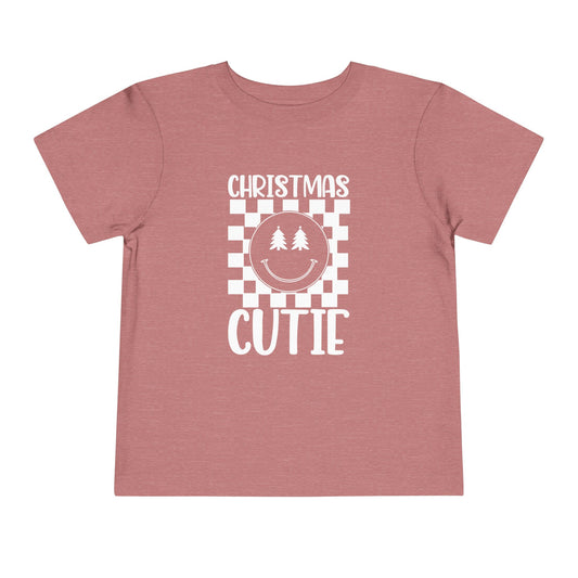 Christmas Cutie Toddler Short Sleeve Tee/Christmas Toddler Shirt