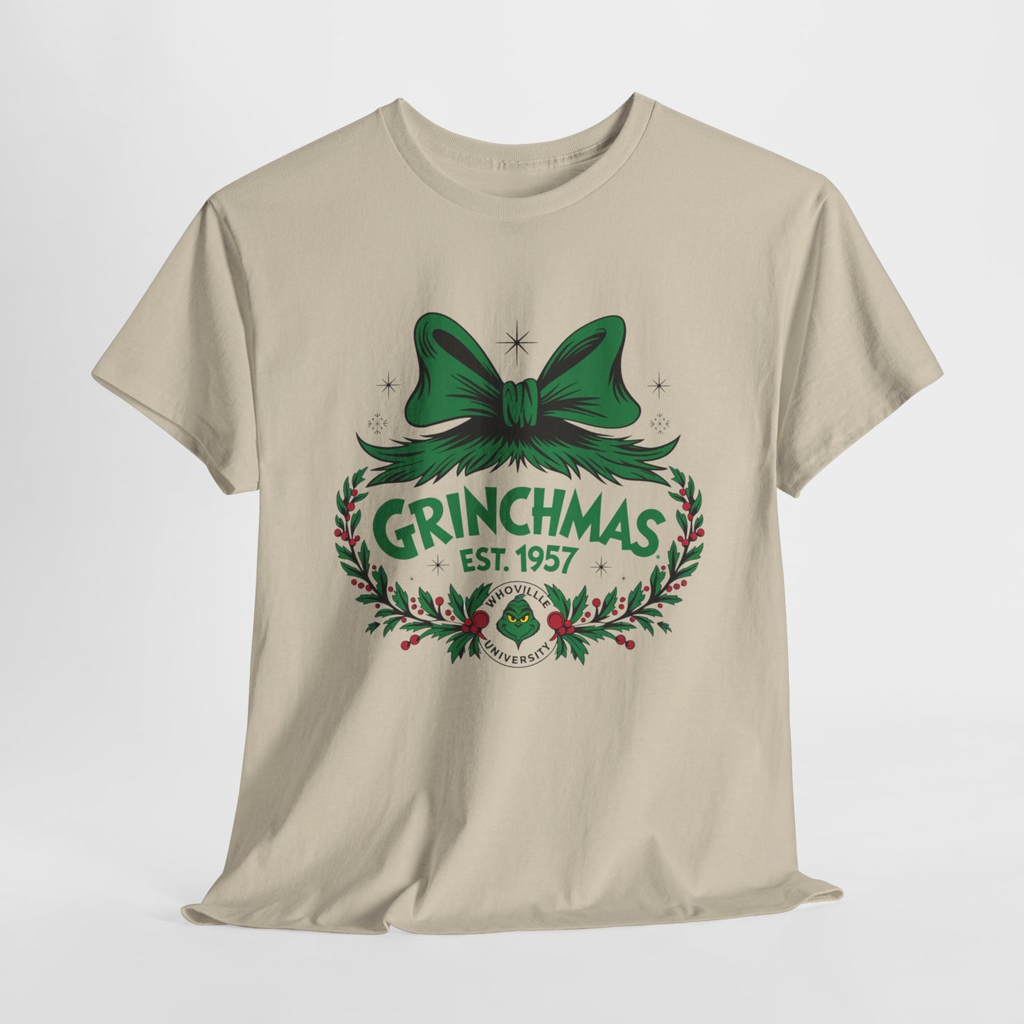 Grinchmas Unisex Heavy Cotton Tee/ Christmas T-Shirt