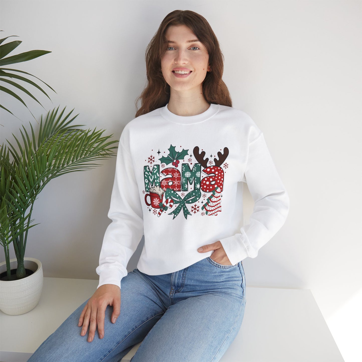 Mama Christmas Unisex Crewneck Sweatshirt