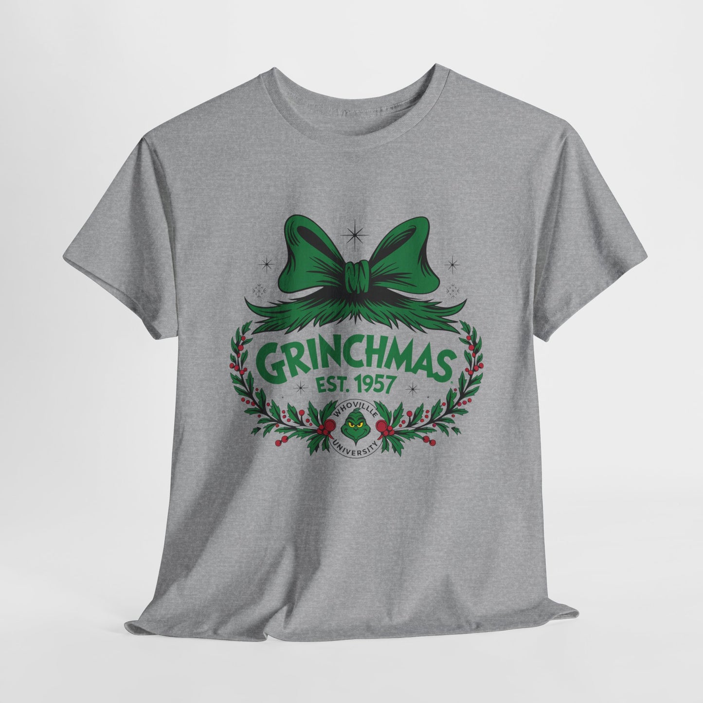 Grinchmas Unisex Heavy Cotton Tee/ Christmas T-Shirt