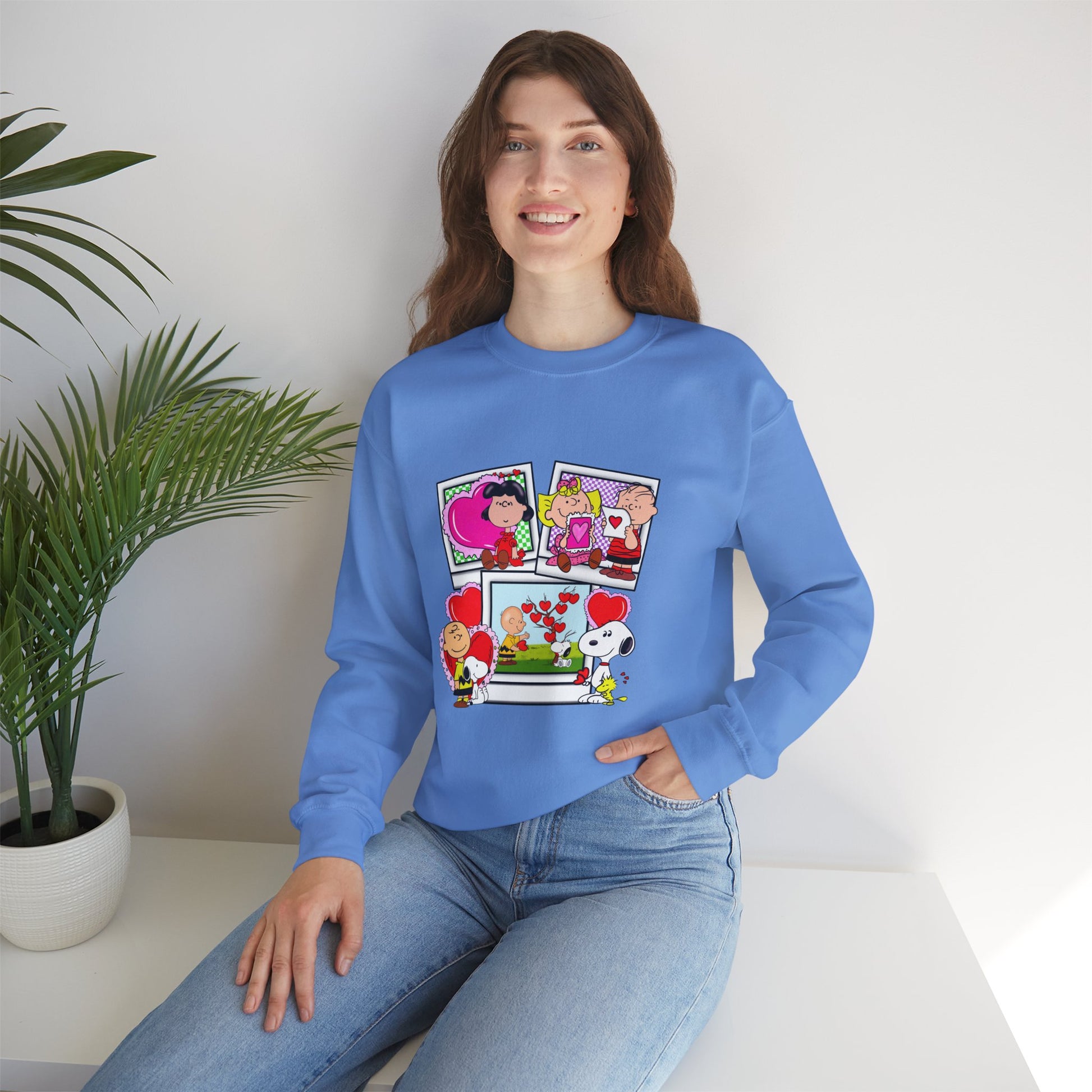 Valentine's Day Unisex Crewneck Sweatshirt/Charlie Brown