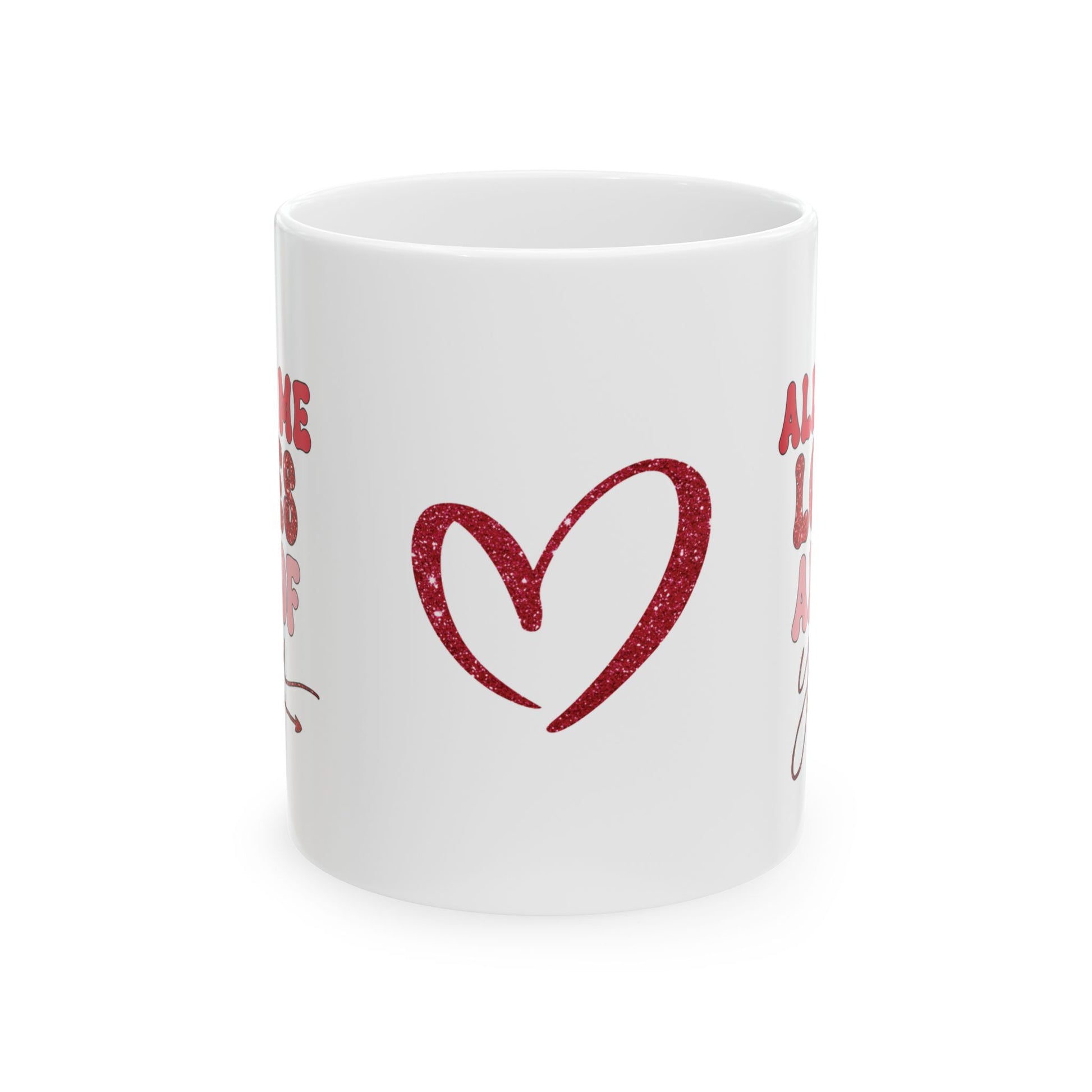 Valentine's Day Ceramic Mug, (11oz, 15oz)/Valentine's Coffee Mug