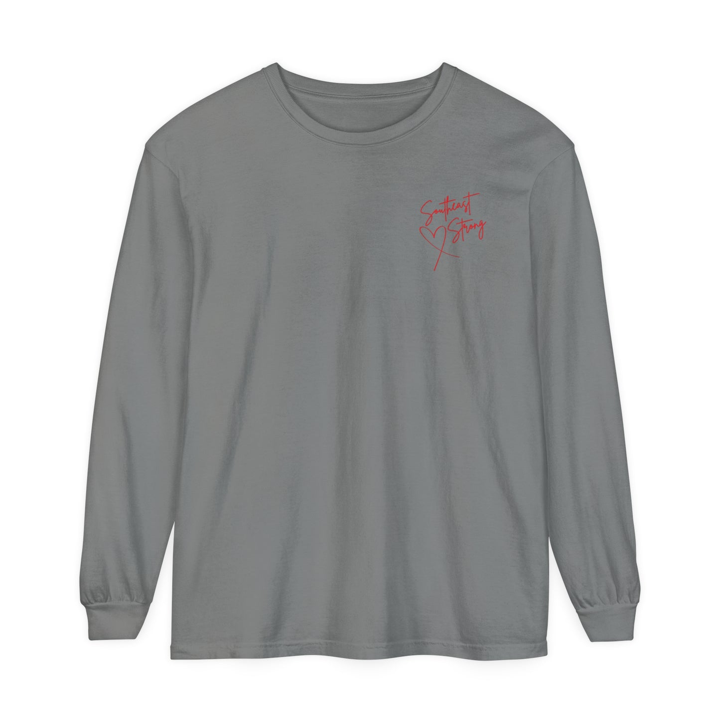 Southeast Strong Unisex Comfort Color Long Sleeve Tee/Front and Back Design