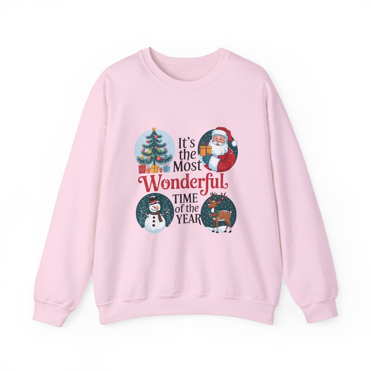 Retro Christmas Unisex Heavy Blend™ Crewneck Sweatshirt