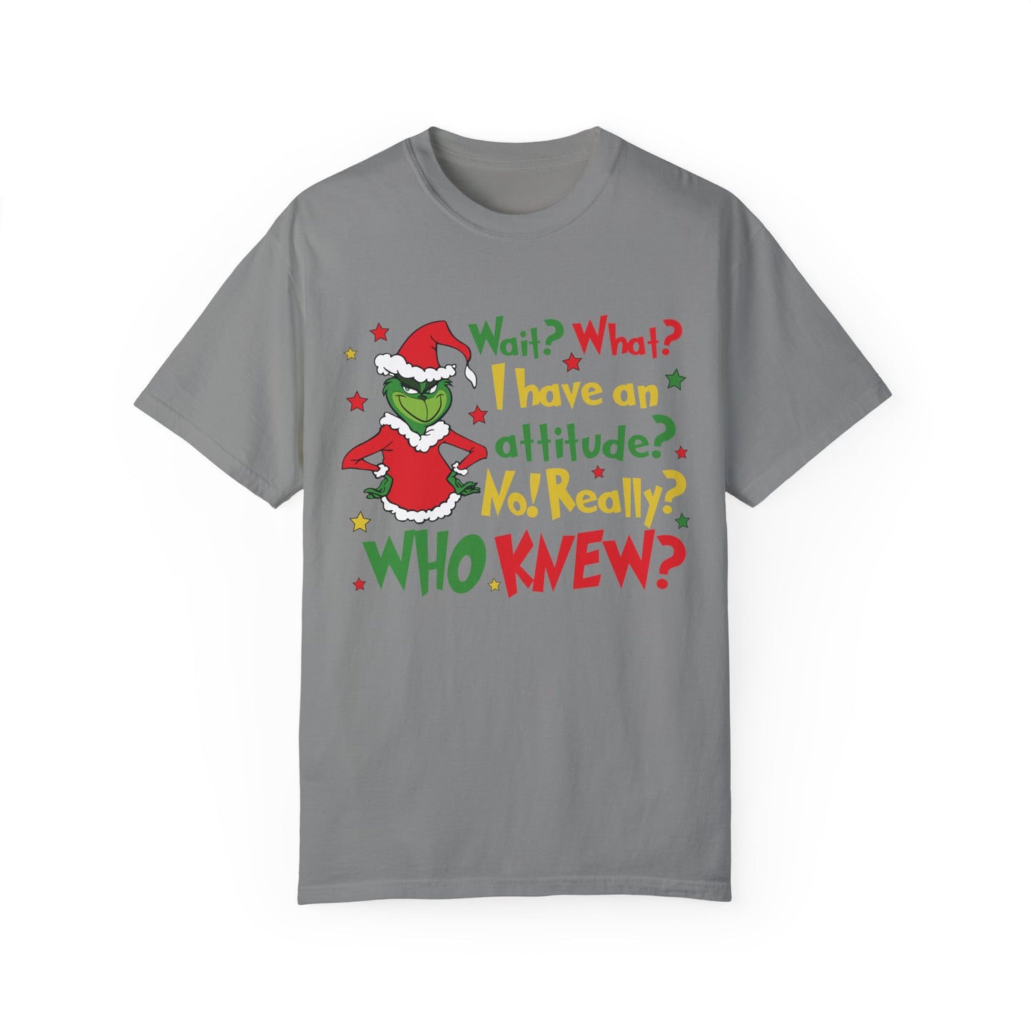 Funny Holiday Unisex Comfort Color T-shirt/ Grinch T-Shirt