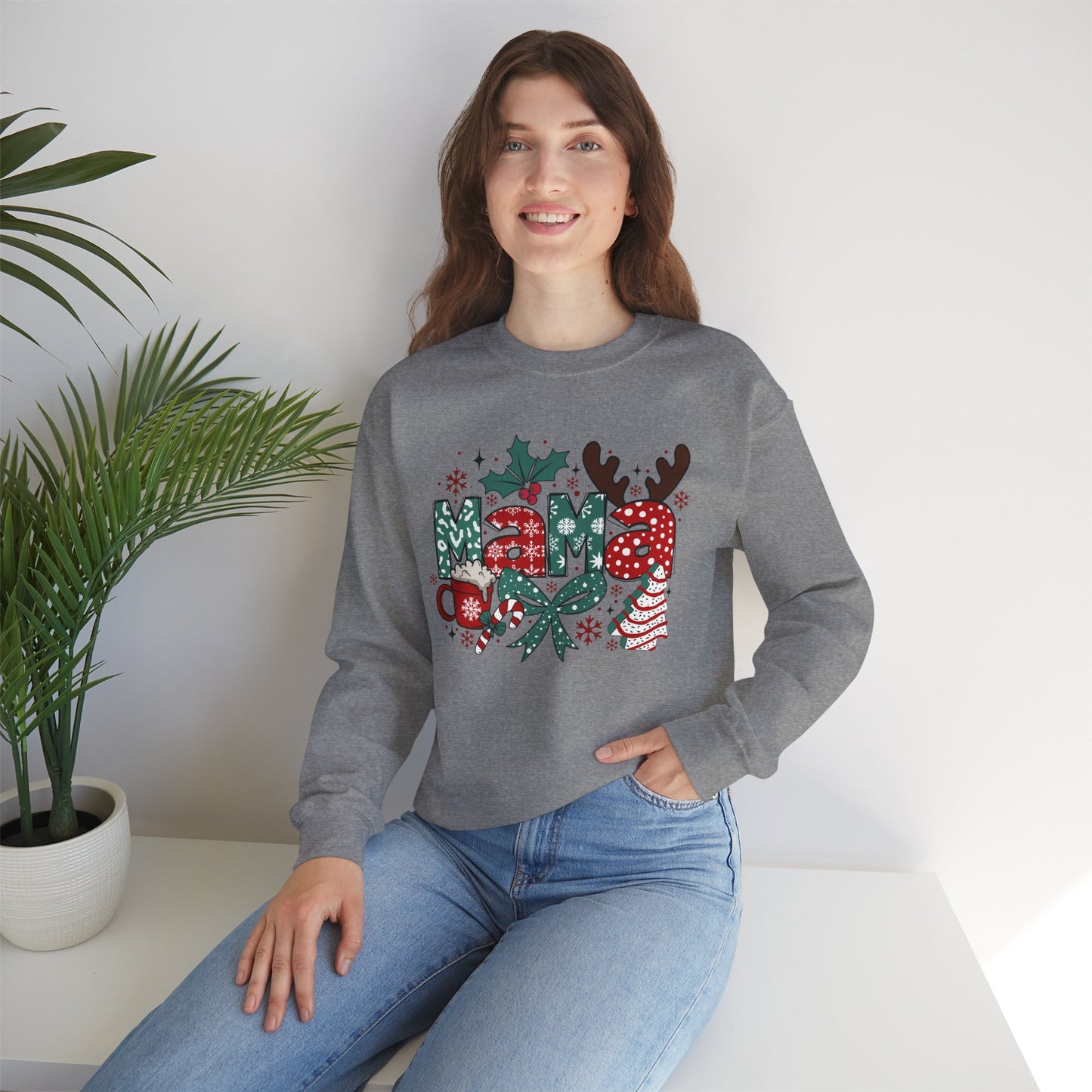 Mama Christmas Unisex Crewneck Sweatshirt