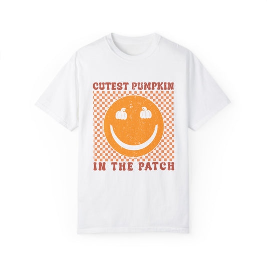 Cutest Pumpkin in the Patch Retro Comfort Color T-shirt