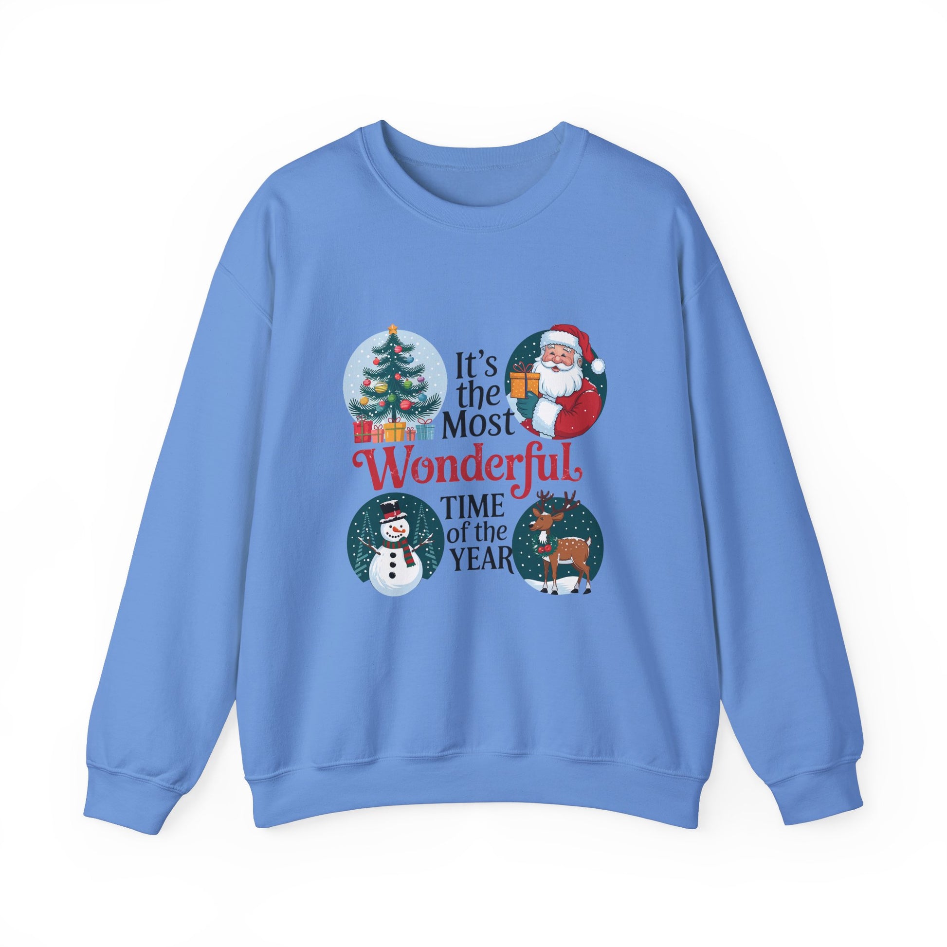 Retro Christmas Unisex Heavy Blend™ Crewneck Sweatshirt