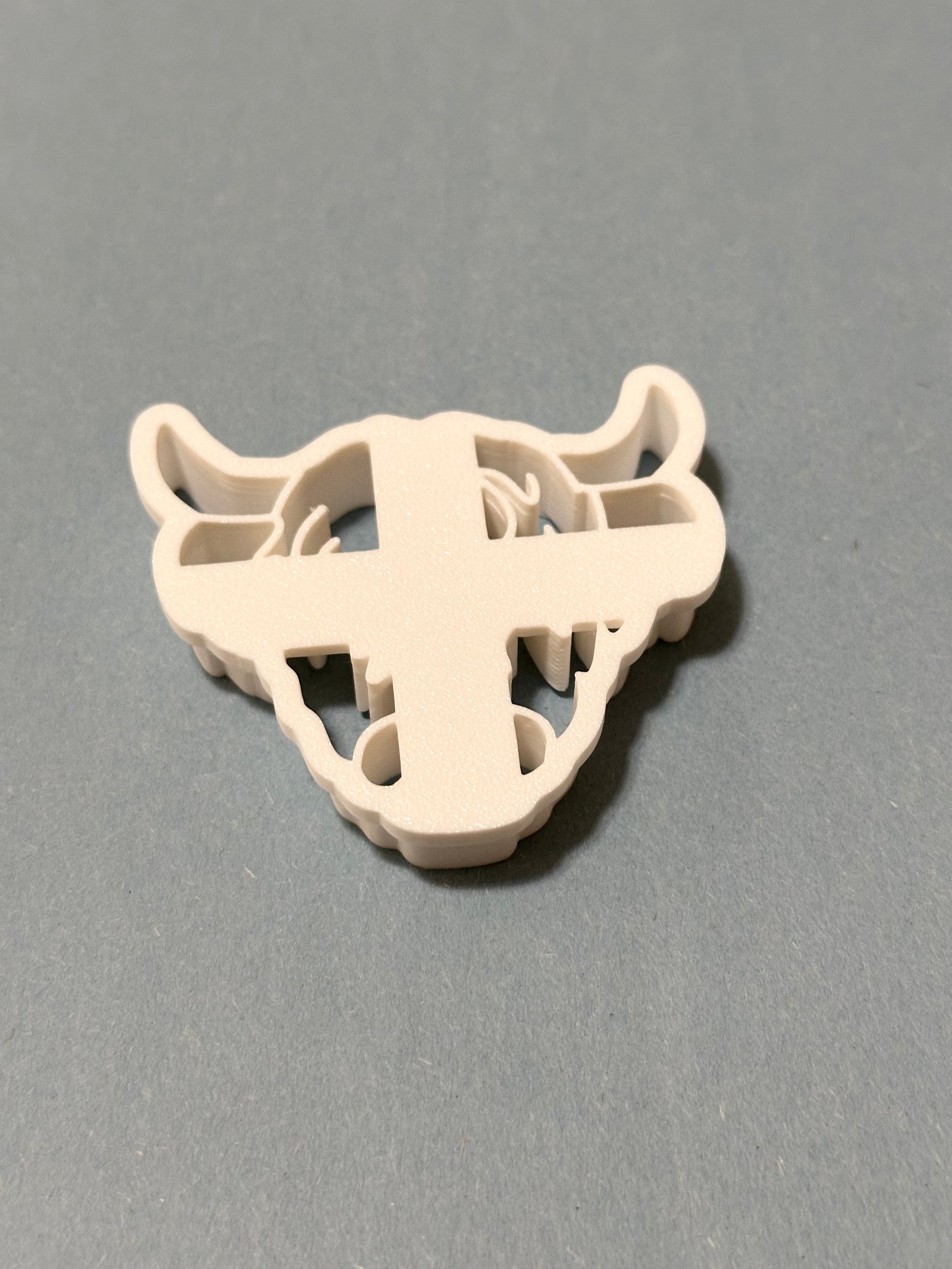 Highland cow cookie cutter with stamp