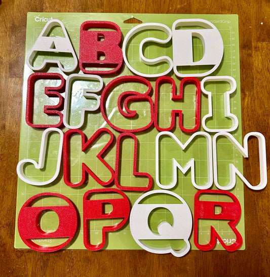 Alphabet cookie cutters/Individual Letters cookie cutter