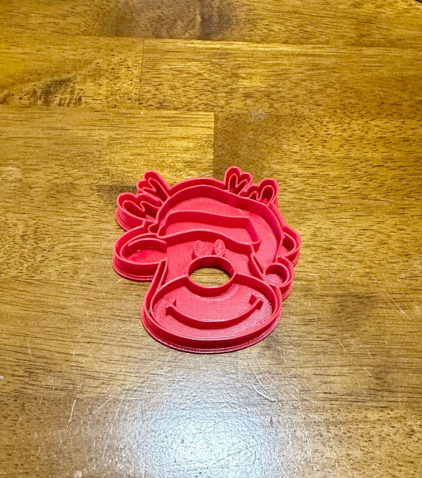 Rudolph cookie cutter / stamp /Friendly Rudolph Cookie Cutter