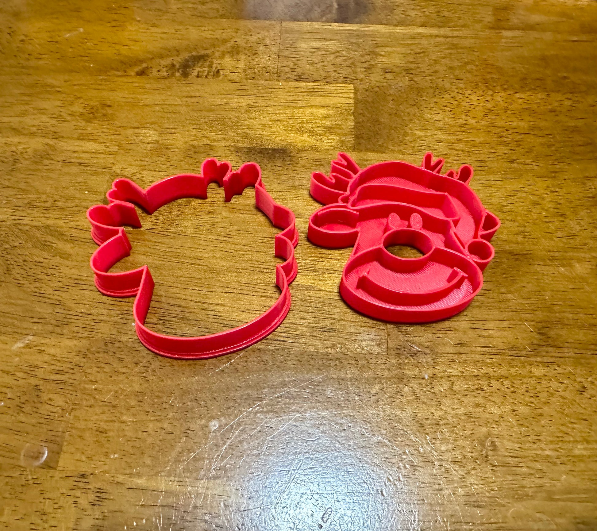 Rudolph cookie cutter / stamp /Friendly Rudolph Cookie Cutter