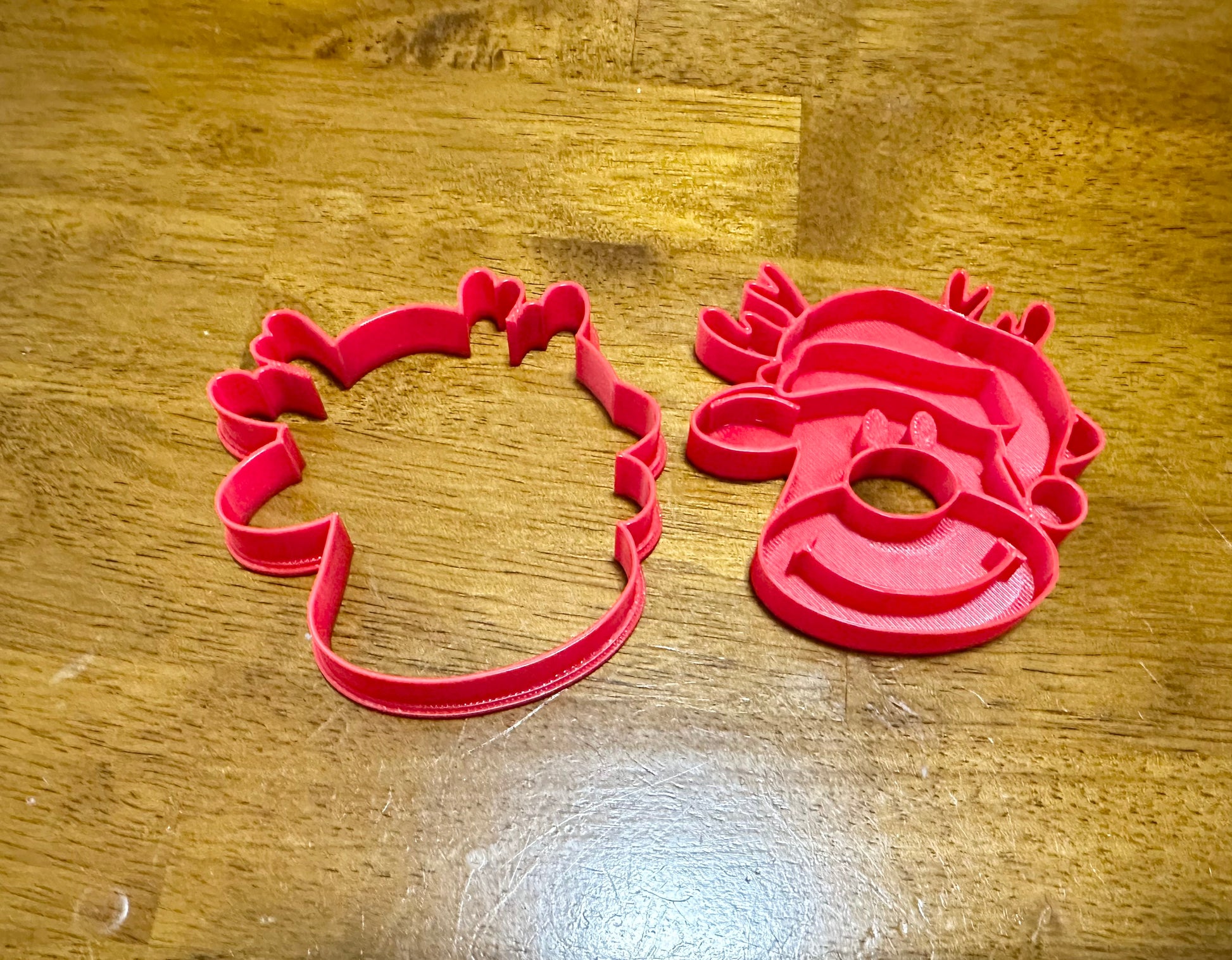 Rudolph cookie cutter / stamp /Friendly Rudolph Cookie Cutter