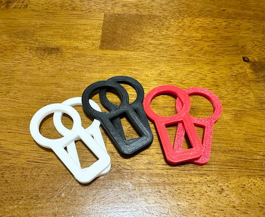 2 Universal Car Seat Belt Clips/Seat Belt Clip/Keychain Style